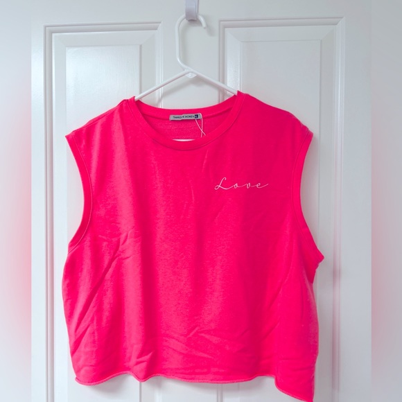 Barbie Pink Shirt, sleeveless sweatshirt, women’s size XL, gym yoga workout Love - Picture 5 of 5
